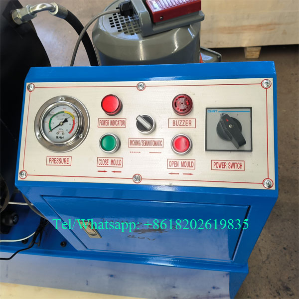 HYT-103B hydraulic hose crimper control panel